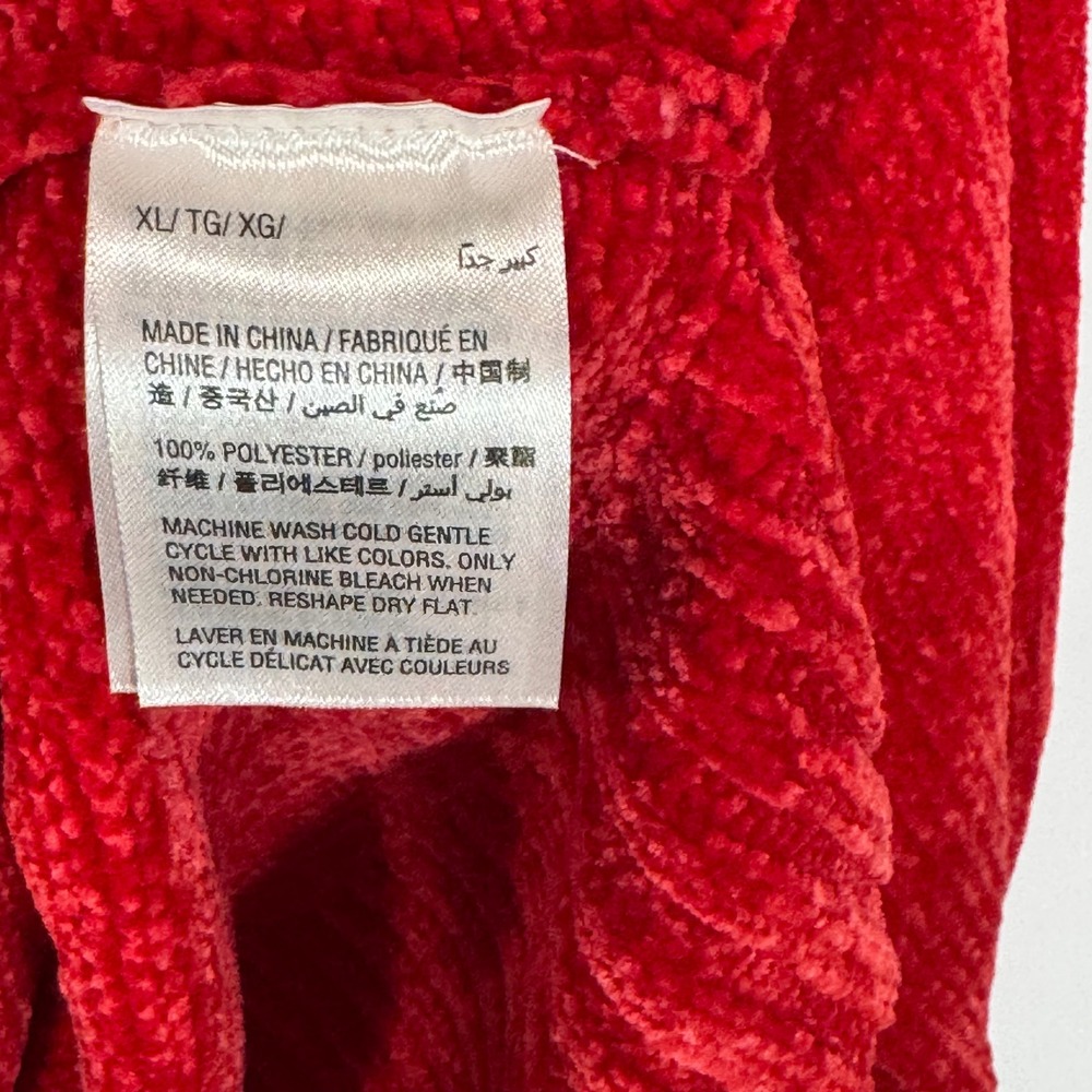 Style & Co Sweater Womens XL Red Chenille Crew Neck Pullover Soft Knit Casual - Picture 5 of 9
